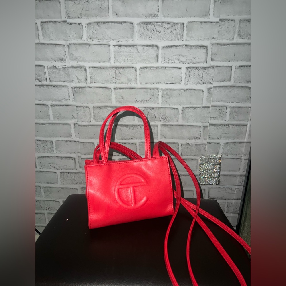 Small Red Telfar Bag.